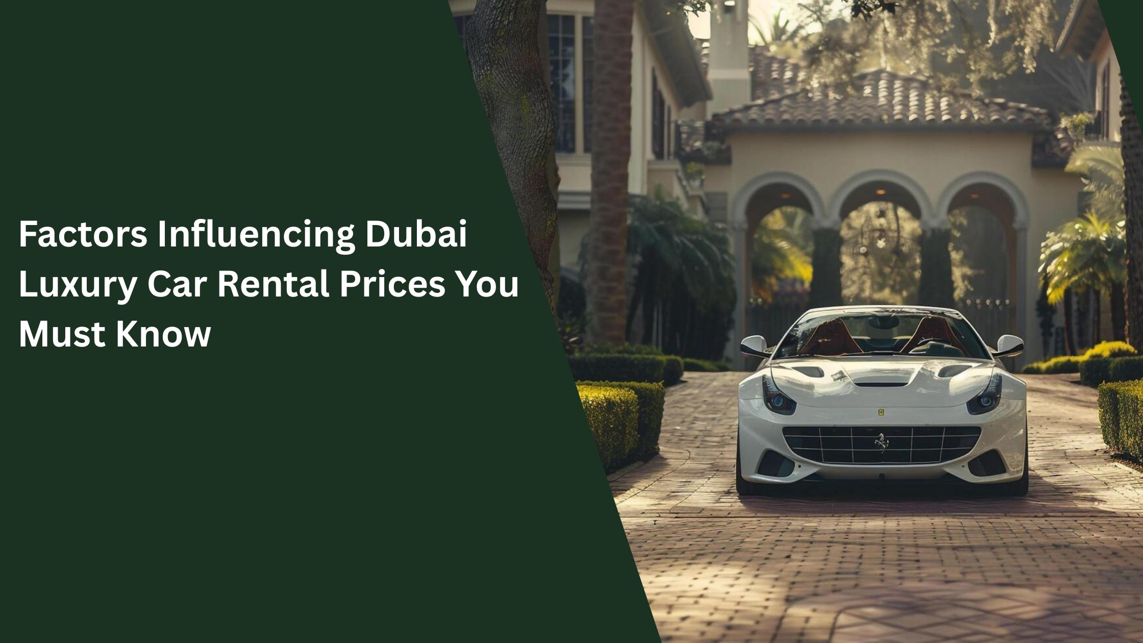 Dubai luxury car rental prices