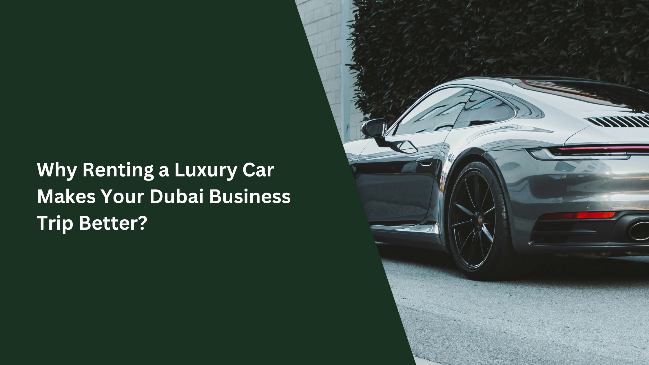 luxury car rental Dubai