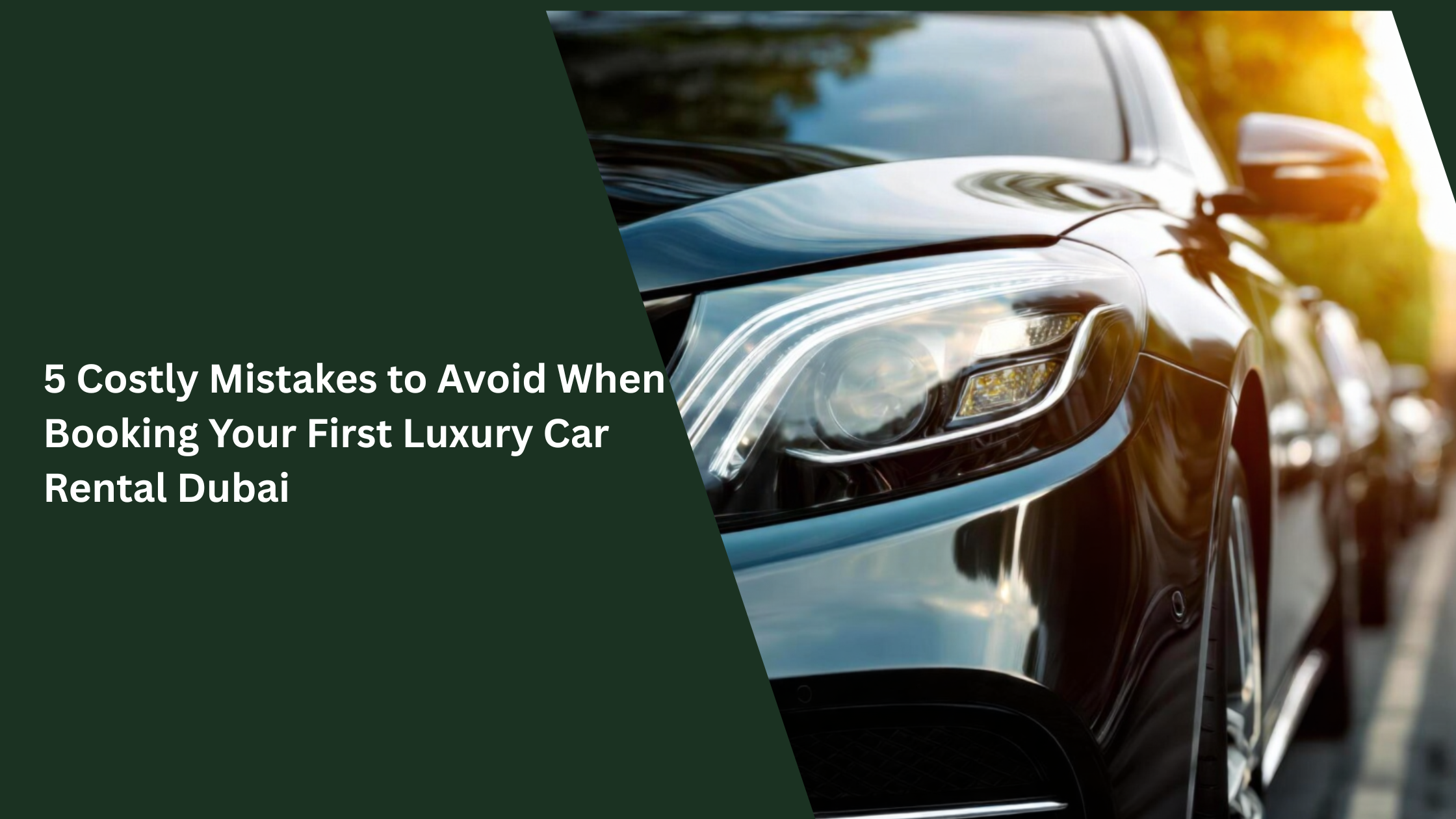 luxury car rental Dubai