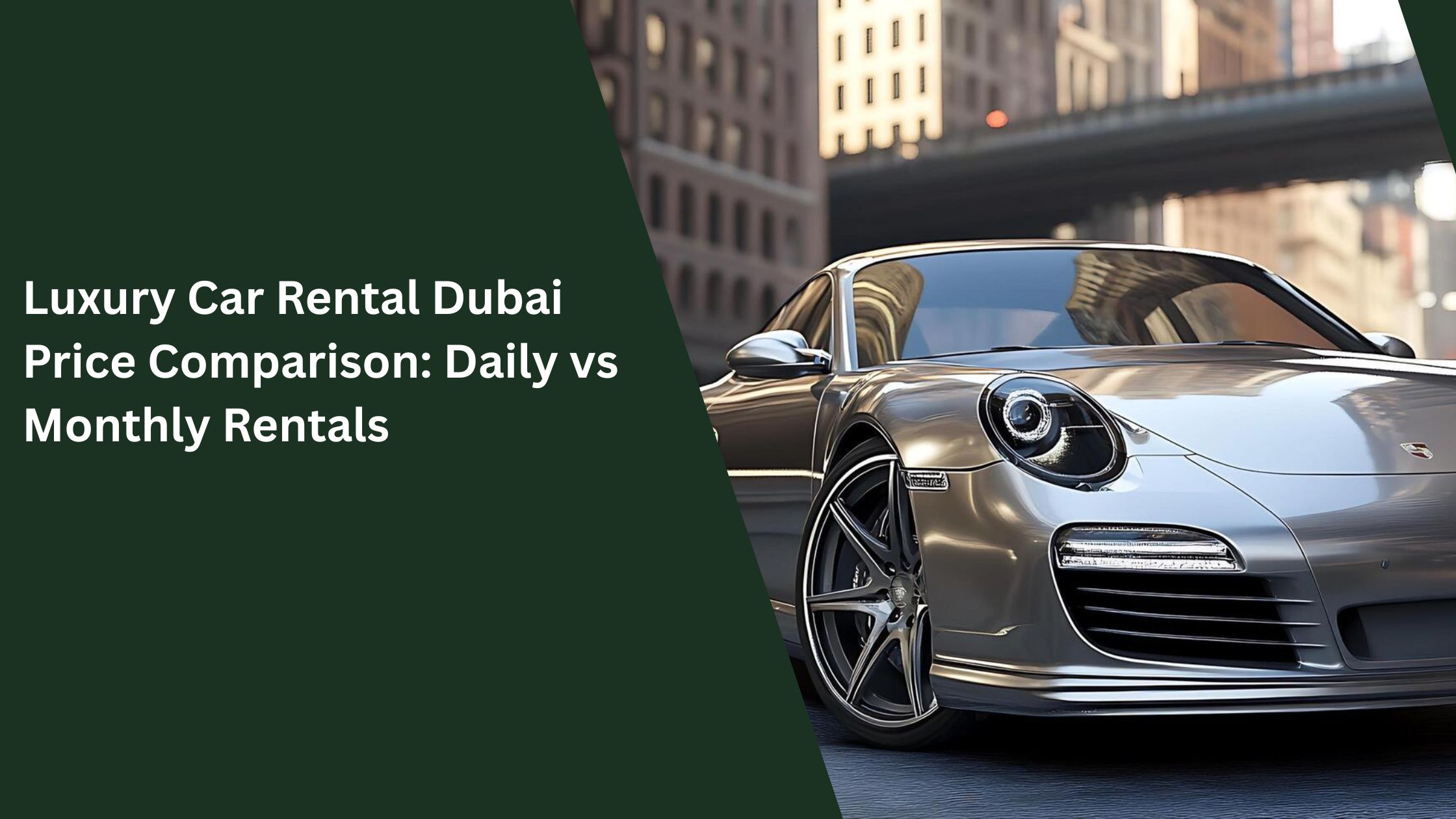 luxury car rental Dubai price