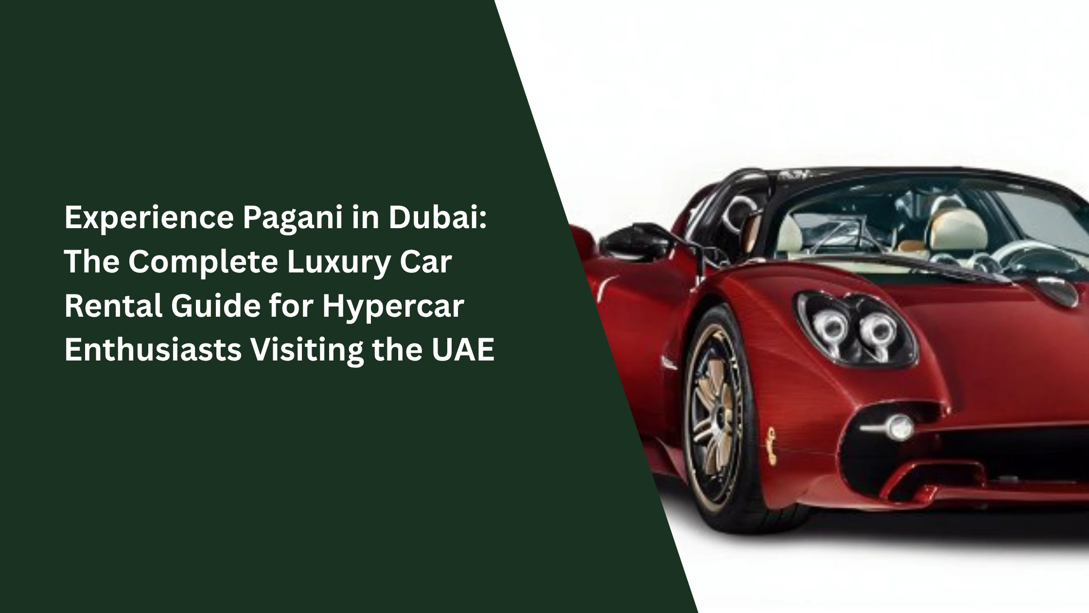 Dubai luxury car rental