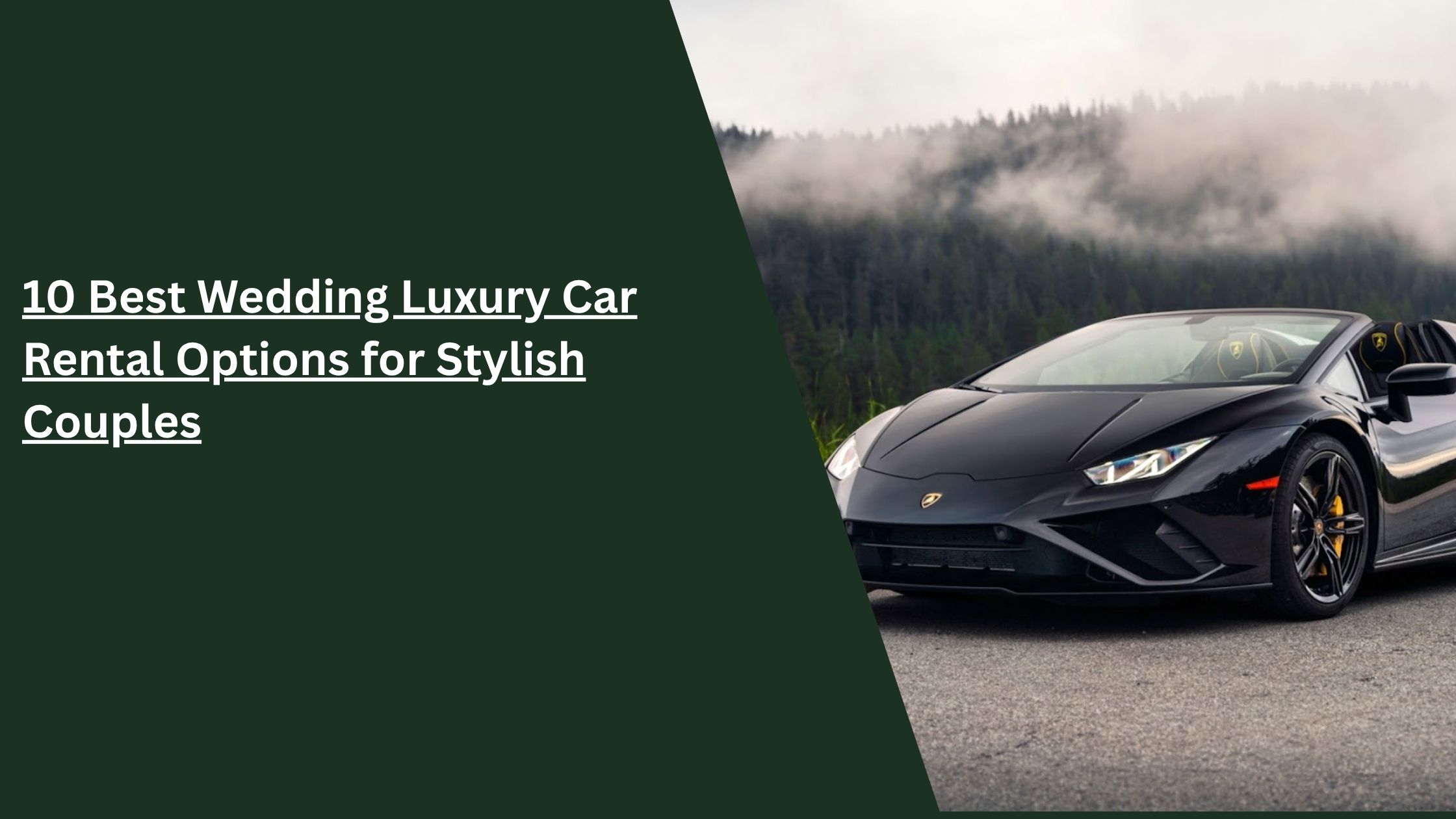 best wedding luxury car rentals