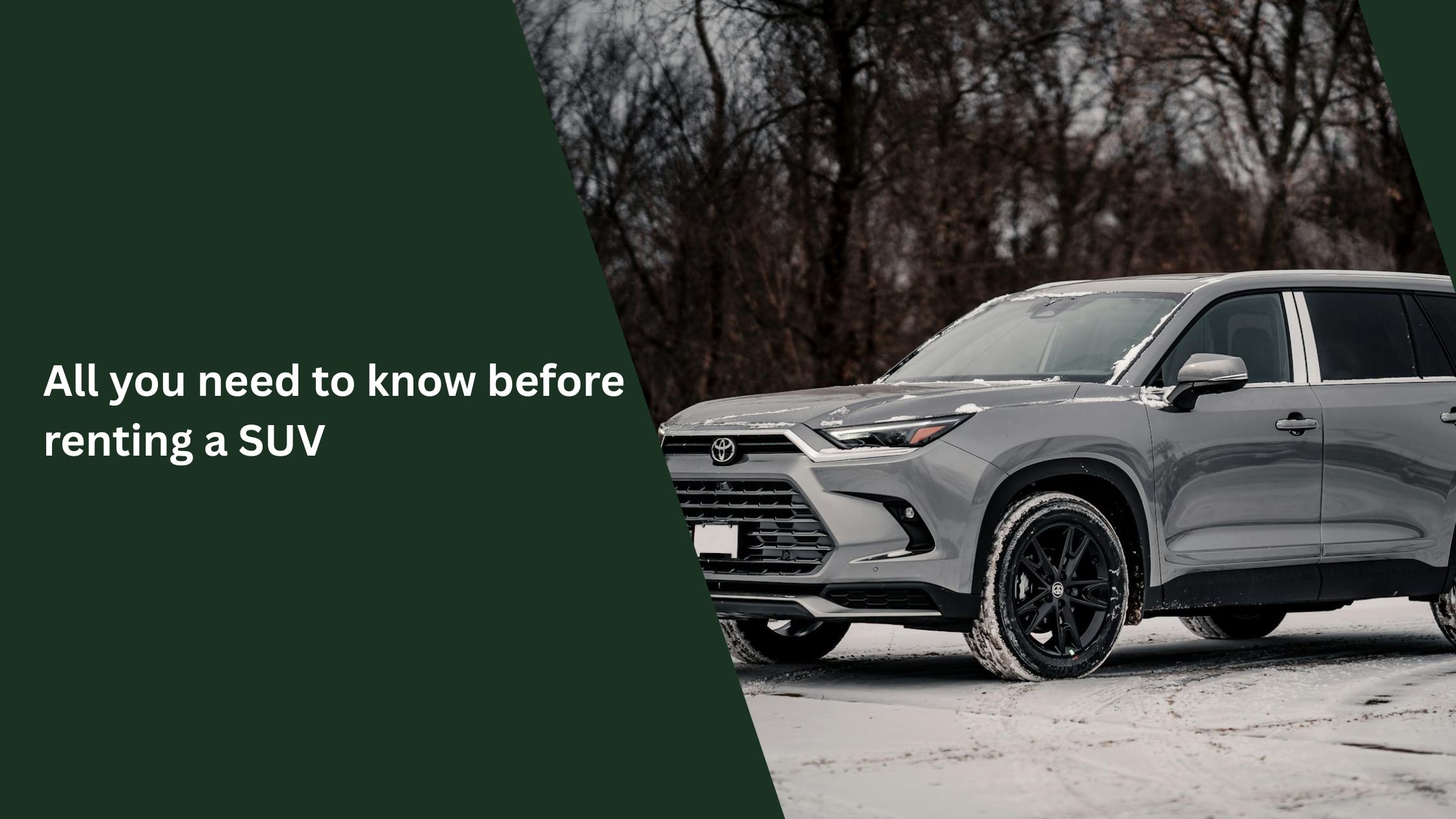 luxury suv car rental