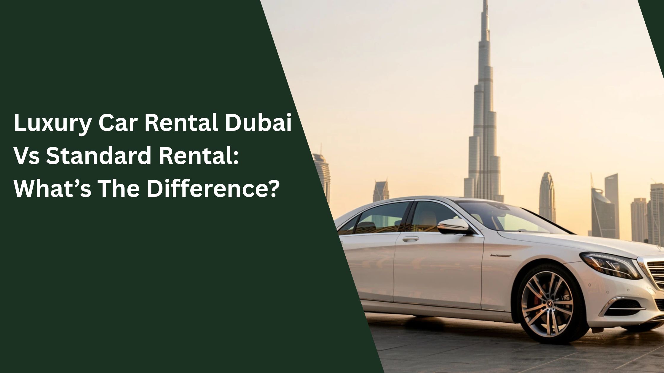 luxury car rental Dubai